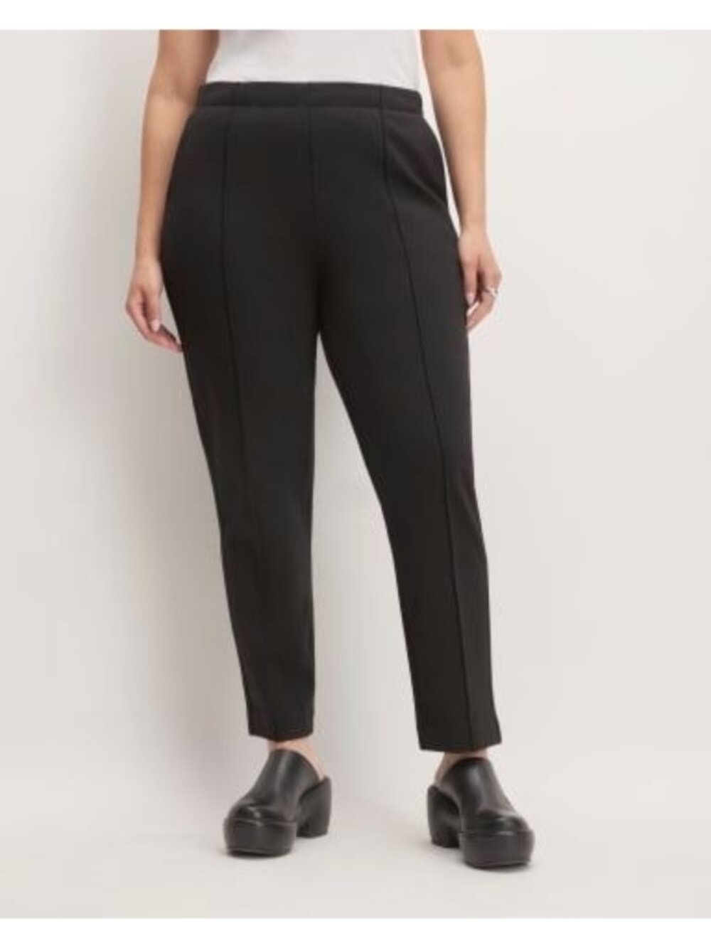Everlane The Dream Pant Front Seam Pull On Tapered Black Size M